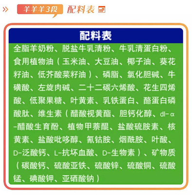 羊羊羊羊奶粉配方怎么样,营养吸收好不好,价格值不值得买·奶粉智库·专业为你解读